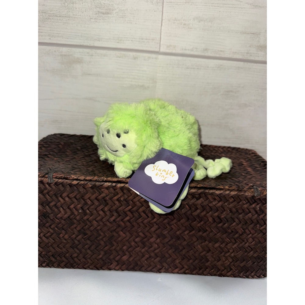 Slumberkins Spider Kin Neon Green Plush Stuffed Animal‎ Toy FSM-SPIDER-Neon NWT